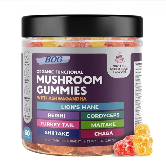Supplement Gummies Vegan Mushrooms Lions Mane Mushroomreference Fob Pric